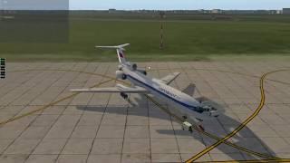 X-Plane 11 Tu-154M тест озвучки контрольных карт!