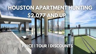 High-Rise Apartment Hunting in Houston (PRICE | TOUR | CITY VIEWS)