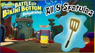 Downtown Bikini Bottom - All Golden Spatulas | SpongeBob Battle for Bikini Bottom - Rehydrated