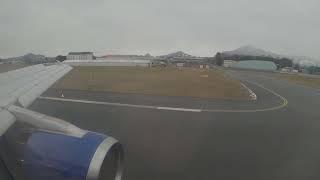 Landing at Salzburg airport in January