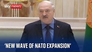 Belarus: 'Today we see a new wave of NATO expansion' - Alexander  Lukashenko