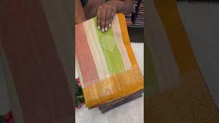 Linen Tissue saree Collections | templedesigner.com