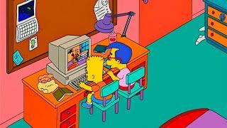 Bart y Milhause ven contenido para adulto LOS SIMPSONS CAPÍTULOS COMPLETOS