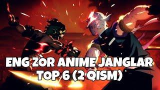 Top 6 Anime janglar (2 qism) | anime badass uz | anime jang | Naruto | Bir zarbli odam | Midoriya