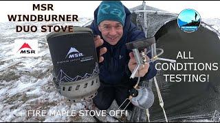 The MSR WINDBURNER DUO Stove system. EXTREME TESTING the GOAT of radiant backpacking stoves (vs ?)