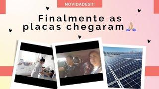 As PLACAS SOLARES chegaram | Dona de casa e CLT 