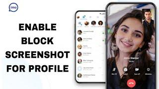 How To Enable Block Screenshot For Profile On Imo App