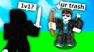 I met a TOXIC Bedwars Player, So I 1v1'd him.. (Roblox)