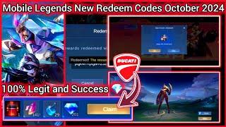 Mobile Legends Redeem Codes October 12, 2024 - MLBB Diamond Redeem Codes Today Claim Now! 100% Legit