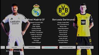 Football Life 2025 UEFA Champions League - Real Madrid VS Dortmund 10/22/2024 4K - Game Simulation