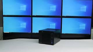 Multiscreeen Cube PC with AMD FirePro W600 GPU offering 6x MiniDisplay Port Video Output