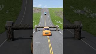 Cars vs log trap crash part590 #automobile #car #india #shortvideo #shorts #gaming #usa