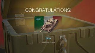World of Tanks - WON Tank LION from Container!!! | Birthday Quest