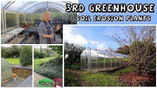 3rd  Greenhouse || Royal 3x8m Organicgarden.ie || Planting for Soil Stabilisation in Excavated Areas