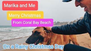 Christmas Day on Coral Bay Beach Paphos Cyprus