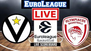 Live: Virtus Segafredo Bologna Vs Olympiacos | EuroLeague | Live Scoreboard | Play By Play