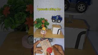 Car lifting mechanism • Gear motor  | #tech #hydraulic #lifting #dcmotor #ytshorts