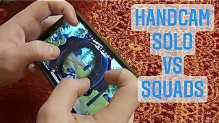 PUBG MOBILE on IPHONE 11. 4 fingers handcam solo vs squads. Livik season 16