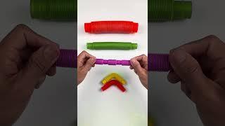 Diy Creating ASMR Crunchy POP TUBE #diy #satisfyingvideos #relaxing #creative #oddasmr #insideout