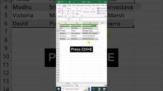 Flash Fill- Full Name- Excel tips & Tricks from