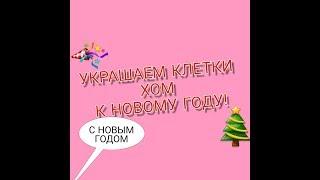 Как украсить клетку хомячка на Новый Год!