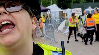 Tensions at the Parklife Gates As Dog Handler Loses Composure