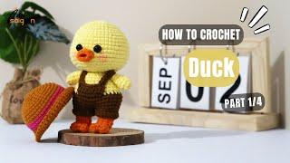 #772 | Duck Amigurumi (1/4) | How To Crochet Animals Amigurumi | @AmiSaigon