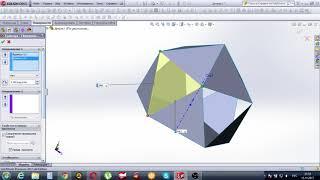 SolidWorks. Правильный икосаэдр. Еще один метод. Regular icosahedron. Another method.