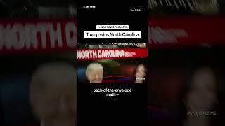 Trump wins first battle ground state North Carolina
