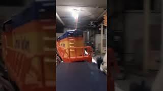 Slot Car Rail Crossing POV #slotcars #modeltrains #shortsfeed #shorts