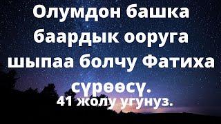 55  ЖОЛУ ФАТИХА СУРОСУН УГУНУЗ, Баардык ооруга шыпаа болот.