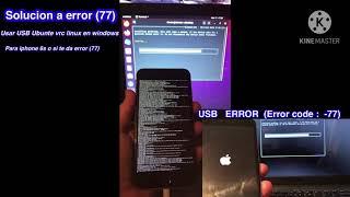 Solucion USB   ERROR  (Error code :  -77) de Checkra1n para iOs 14.3