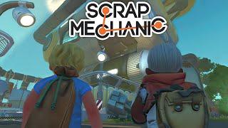 Огромный склад роботов в Scrap Mechanic