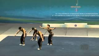 China (CHN) -  2016 Acrobatic Worlds, Putian City (CHN) Dynamic  Men's Group