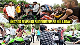 UK07 RIDER OR ELVISH YADAV KE FANS SE HOGAYA PANGGA  MP04ARMY NEED YOUR HELP