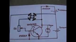 Как сделать мотор Бедини на базе 12В вентилятора