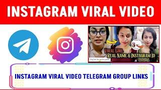 Instagram Viral Video Telegram Channel | Telegram Viral Video Group Link