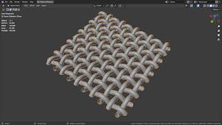 Blender Tutorial - Woven mesh with geometry nodes