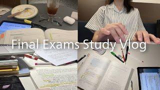 Finals study vlog | exam week in University | lots of studying