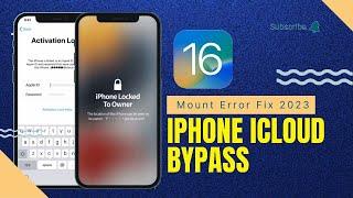 IOS 16.6 iPhone iCloud Bypass ( By Unlock Tool ) Bootloop Mount Error Fix 2023 Latest Solution