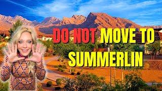 Considering MOVING TO SUMMERLIN LAS VEGAS? | 5 Reasons Why Summerlin Might Not Be For You