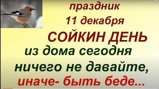 11 декабря народный праздник Сойкин день. Запреты дня. Народные приметы и традиции.