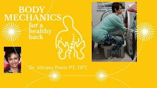 AVOIDING BACK PAIN by doing daily house chores the right way by Dr. Potter