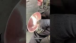 red copper pan forging technique !