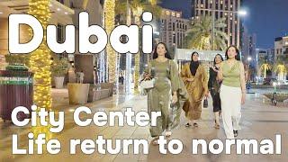 Dubai  Night City Center, Downtown Return to normal after Apocalyptic Flood [4K] Walking Tour