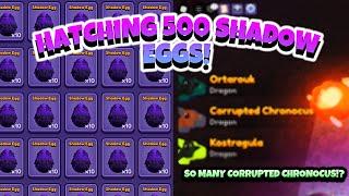 Opening 500 Shadow eggs on Week 3 Halloween Event (SO MANY LEGENDARY DRAG ) Dragon Adventures Roblox