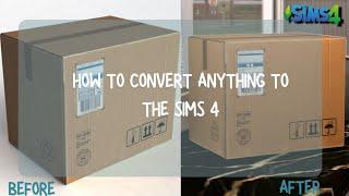 How To Convert Meshes- HOW TO CONVERT ANYTHING FOR THE SIMS 4 + LINK DOWNLOAD | Sims 4 Tutorial