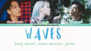 KANGDANIEL (강다니엘)- WAVES Feat. SIMON DOMINIC, JAMIE COLOR CODED LYRICS (HAN|ROM|ENG)