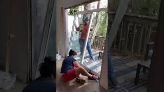 Sliding Door Replacement | Balcony Sliding Door Installation | Patio Door Replacement #shorts