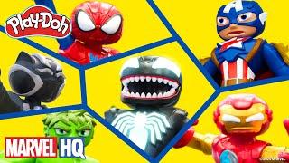 The Avengers Assemble Against Venom Compilation | Play-Doh Marvel: DOH-ified Action